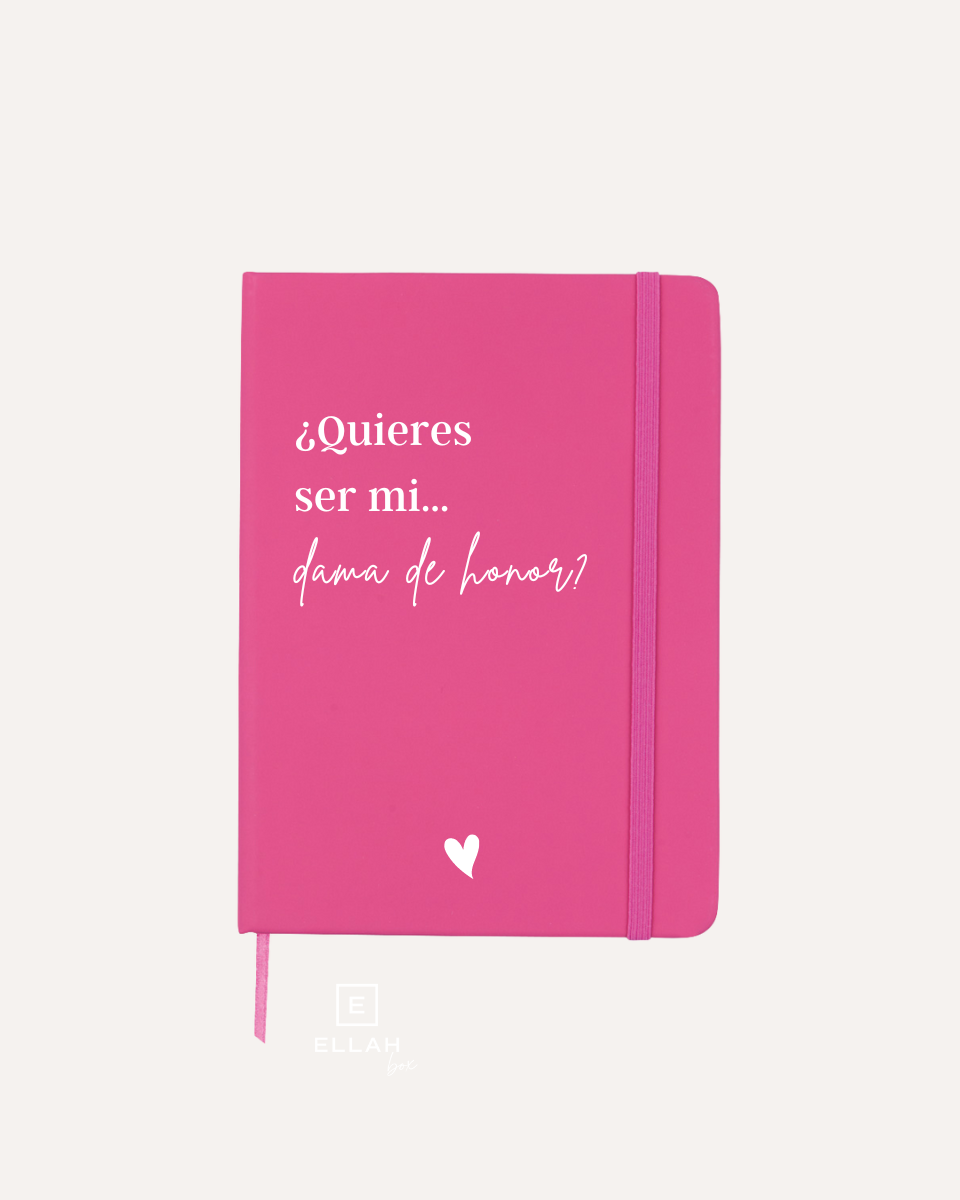 Libreta rosa | Amiga y Dama de Honor