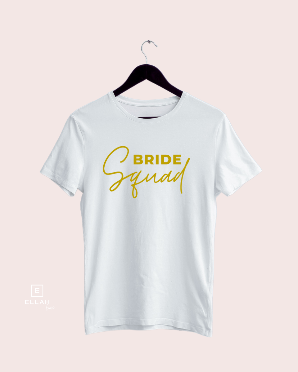 Pack de Camisetas Blancas + 1 de Regalo | Bride Squad