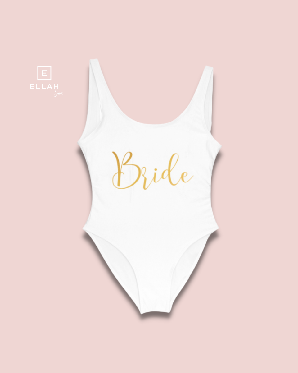 Bañador para Novia | Color Blanco y Dorado