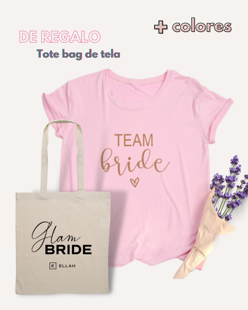 Camiseta con corazón | Team Bride