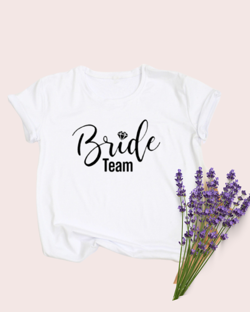 Camiseta con diamante | Team Bride