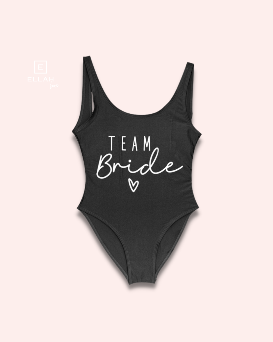 Bañador para Amigas de la Novia | Team Bride Color Negro