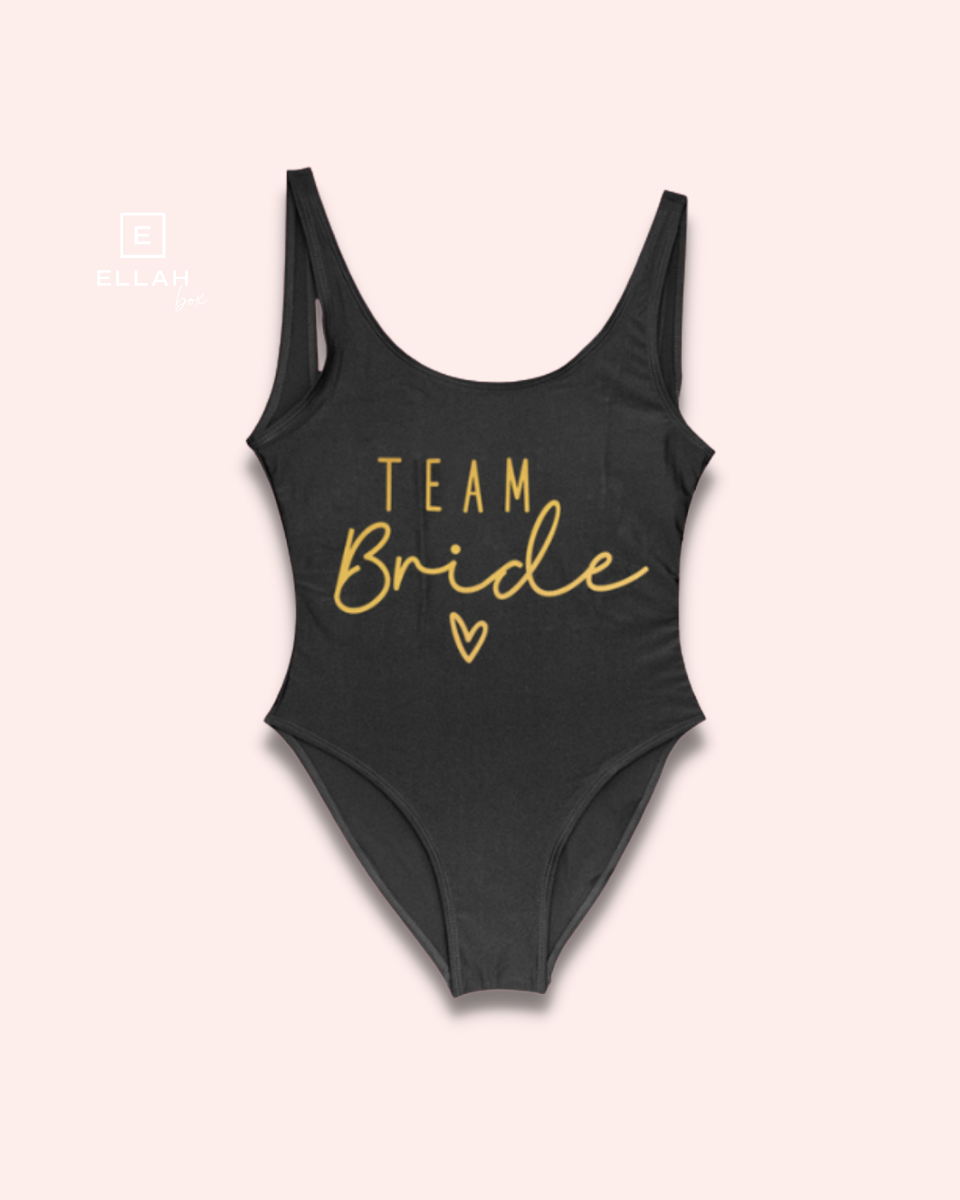 Bañador para Amigas de la Novia | Team Bride Color Dorado