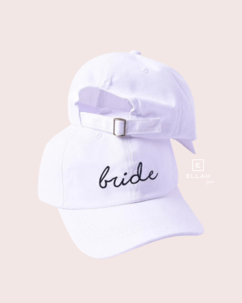 Gorra blanca Bride bordada