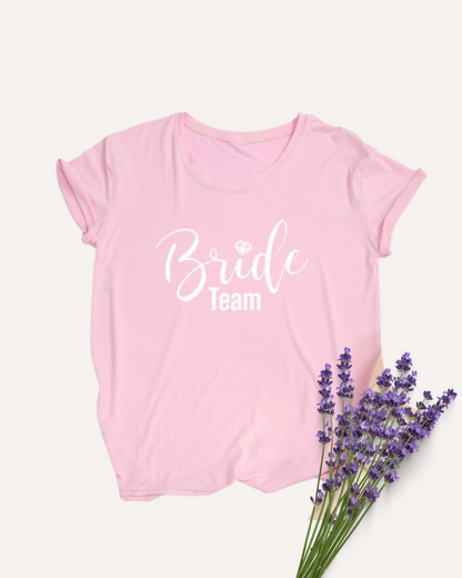Camiseta con diamante | Team Bride