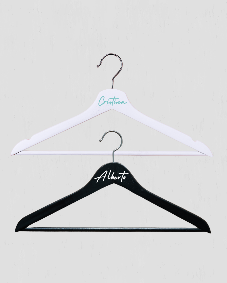Percha de Boda para El Novio | Personalizada-Ellahbox-