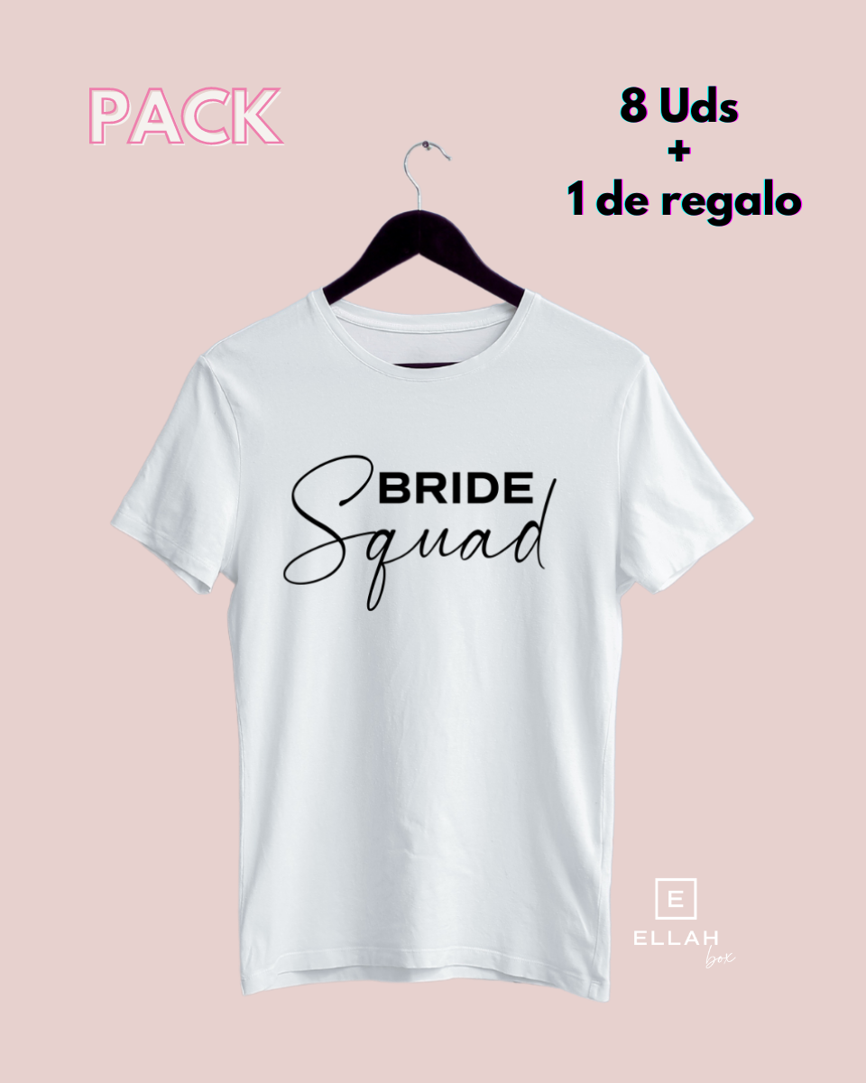 Pack de Camisetas Blancas + 1 de Regalo | Bride Squad