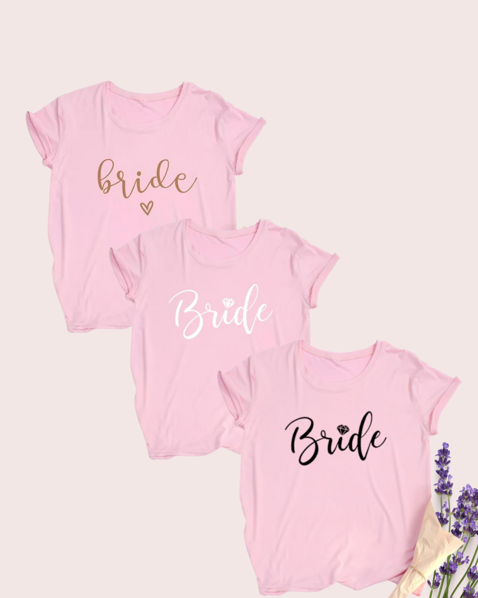Pack de Camisetas Blancas + 1 de Regalo | Bride Squad