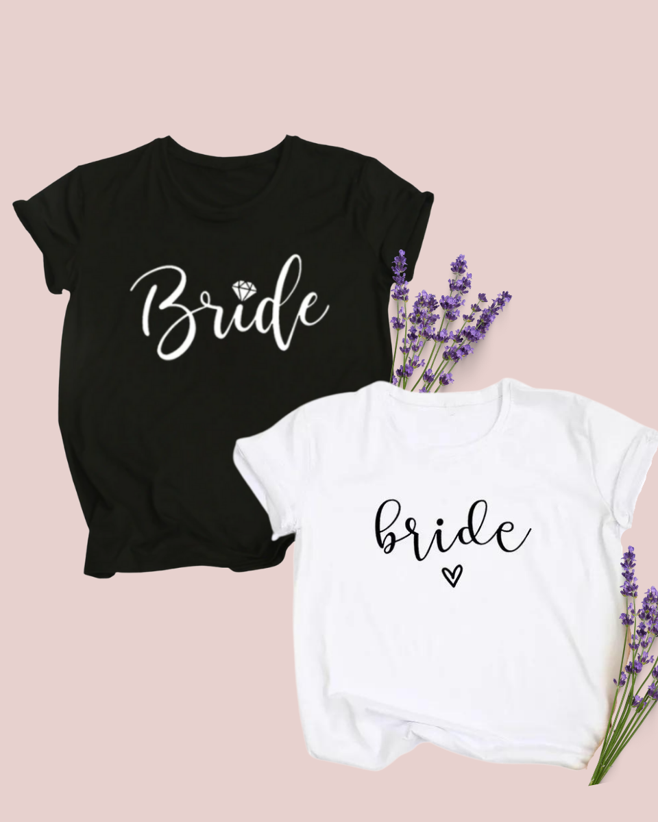 Pack de Camisetas Blancas + 1 de Regalo | Bride Squad
