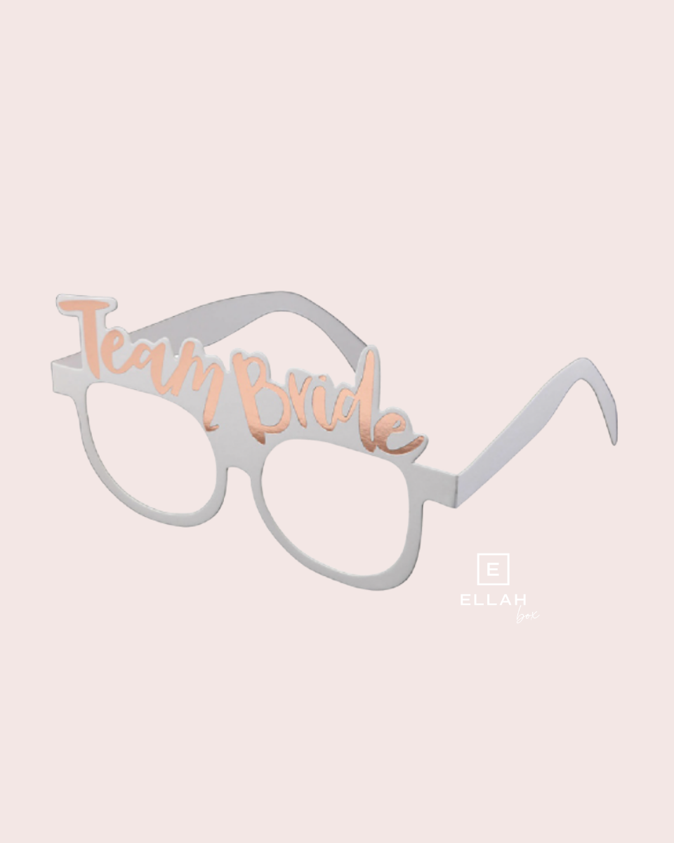 Pack de 10 Gafas de Sol | Bride + Team Bride en Blanco