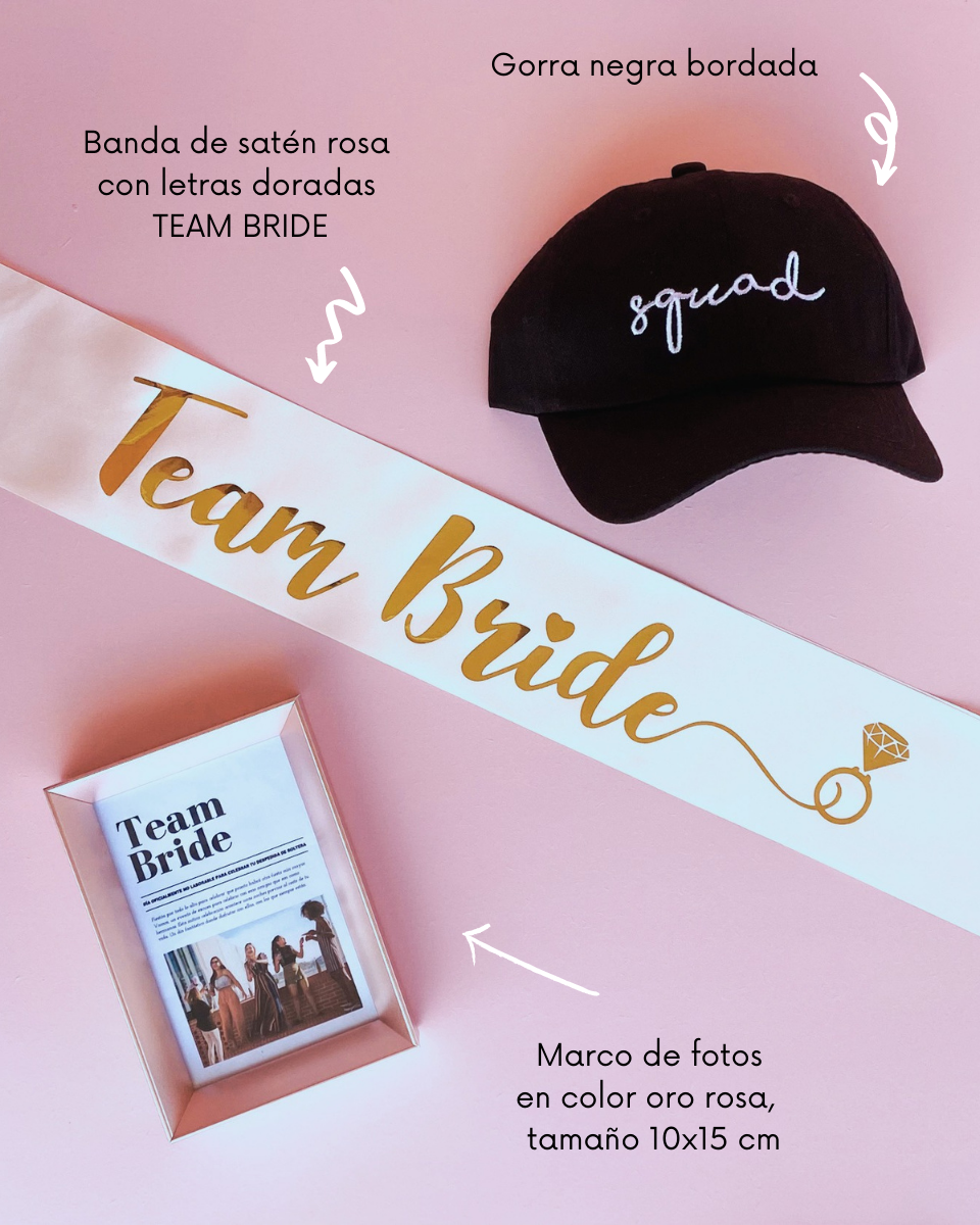 Gorra negra Squad bordada