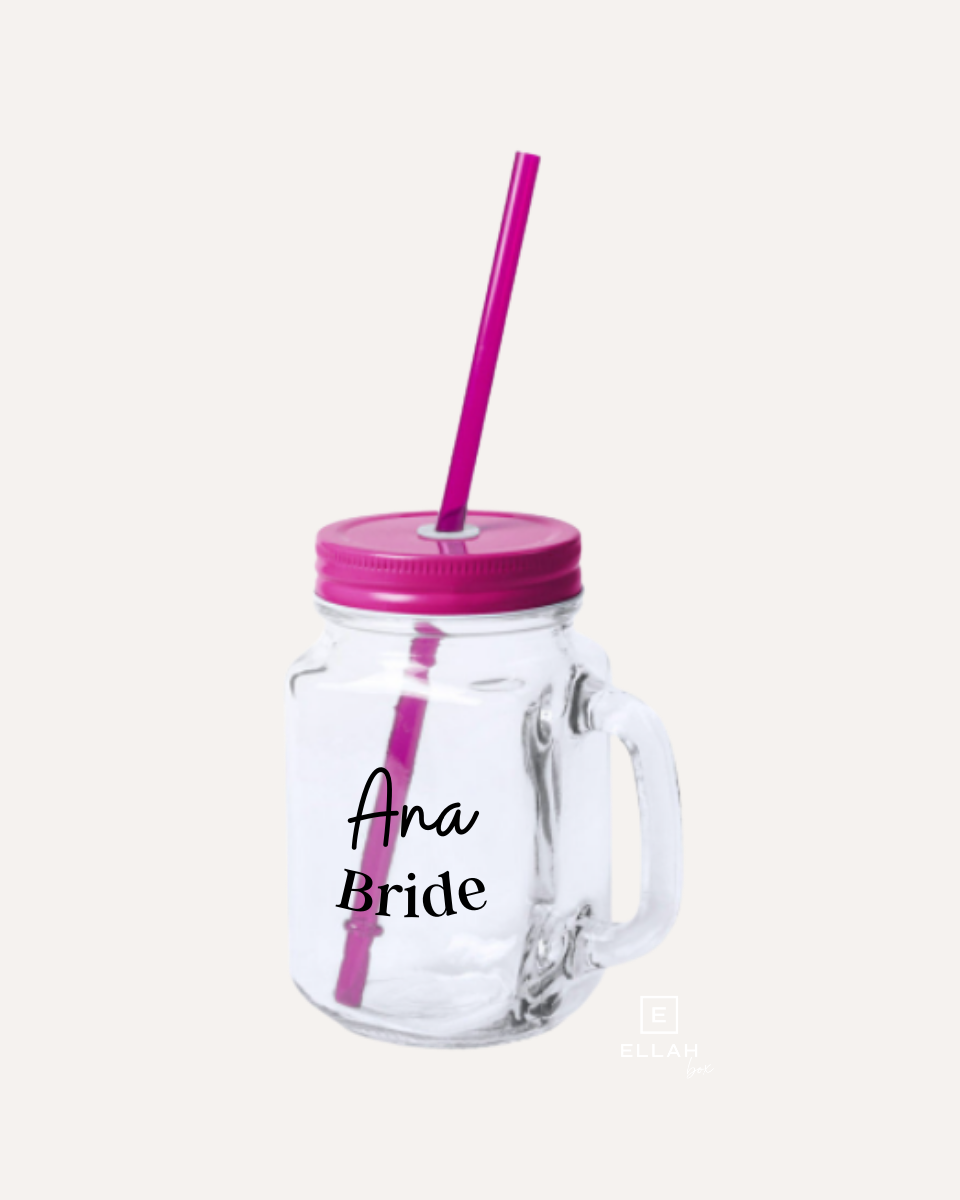 Vaso con Pajita | Bride personalizado