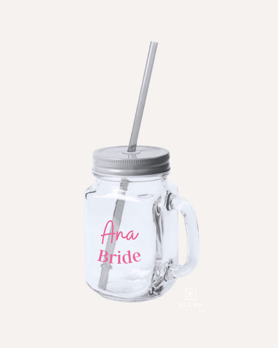 Vaso con Pajita | Bride personalizado