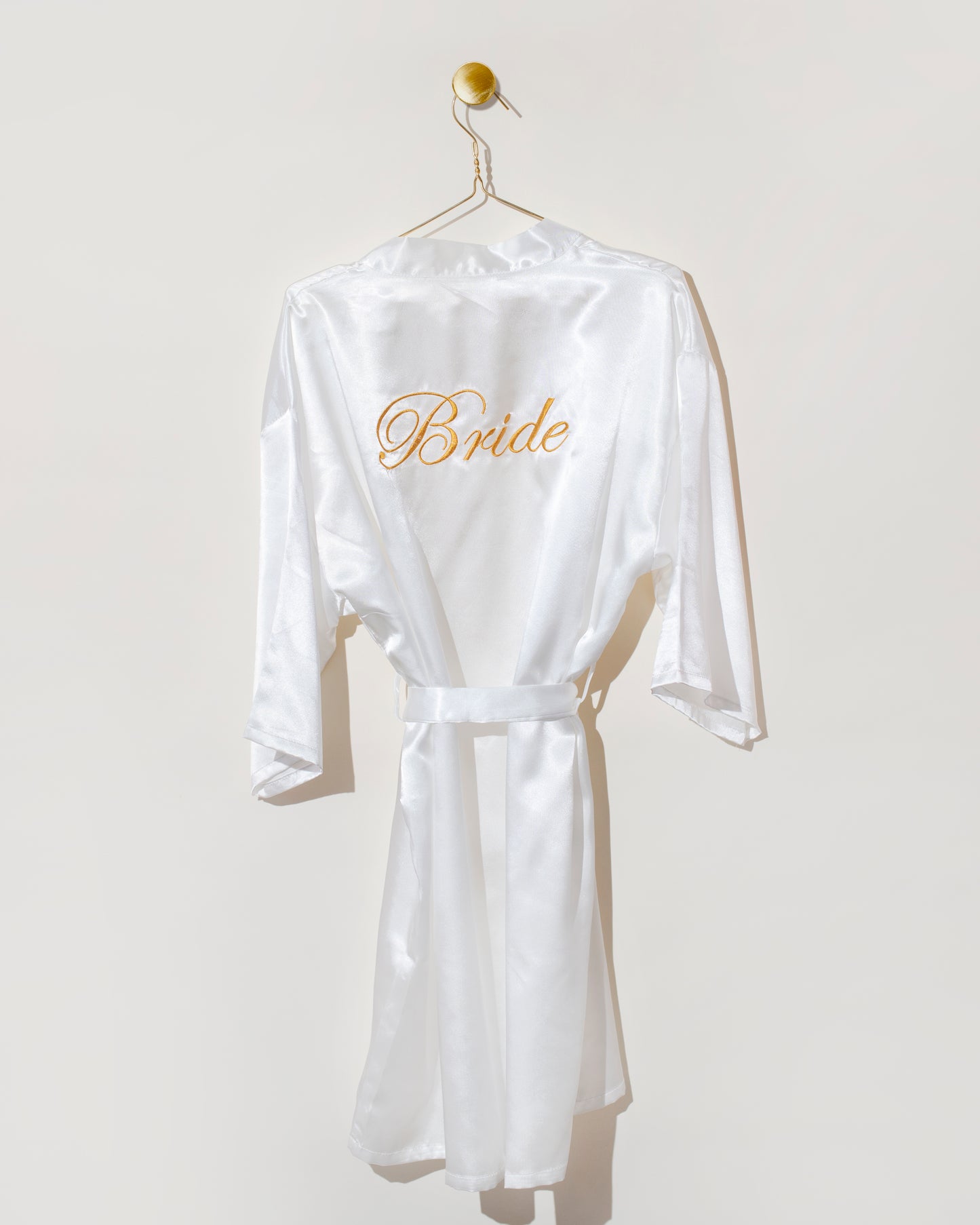 Bata para Novia de satén | Blanca