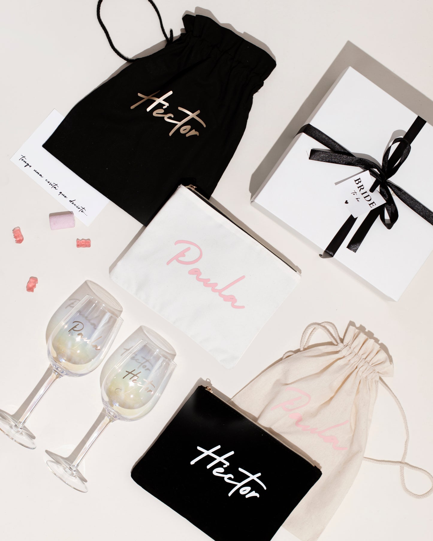 Copas de Vino para Novios | Personalizadas-Ellahbox-