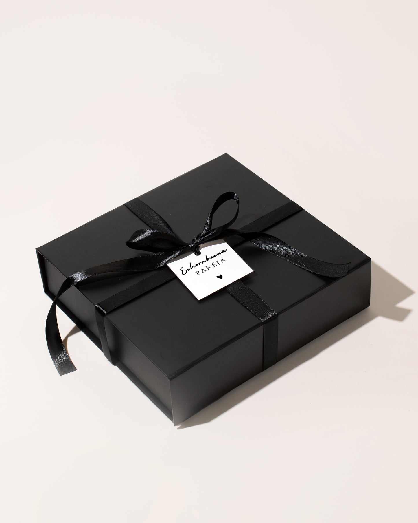 Caja para Regalo | ENHORABUENA | Negra