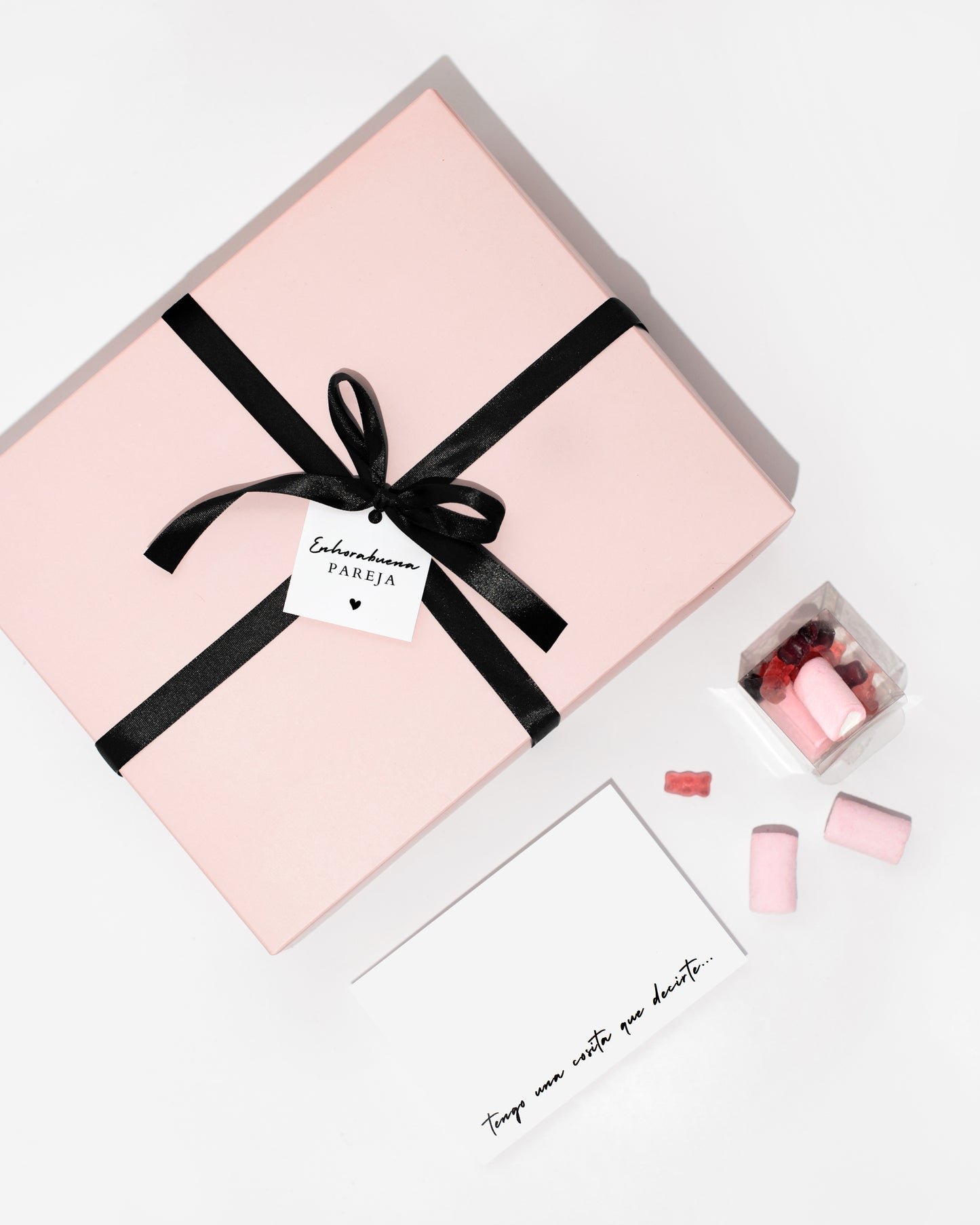 Caja para Regalo | ENHORABUENA | Rosa Grande