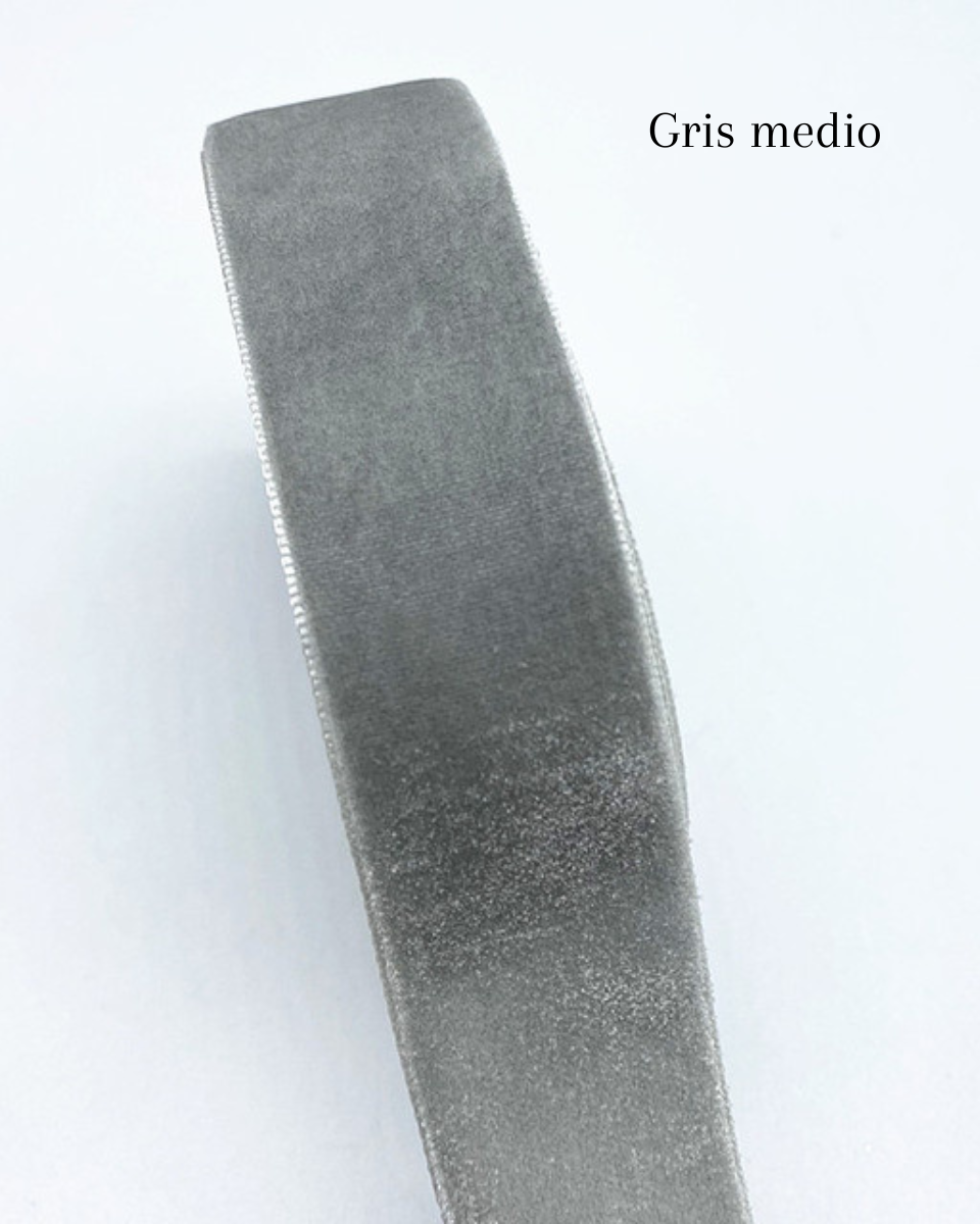 Cinta para ramo | Gris claro/medio de 36 mm
