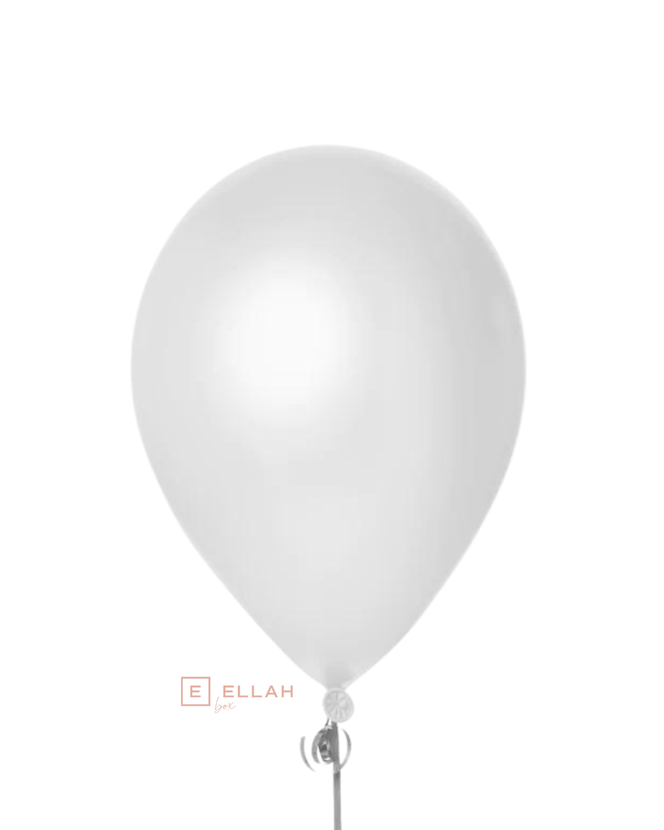 Globos Efecto Perlado 20 uds | Color Blanco