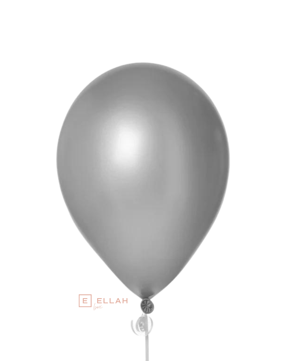 Globos Efecto Perlado 20 uds | Color Plata