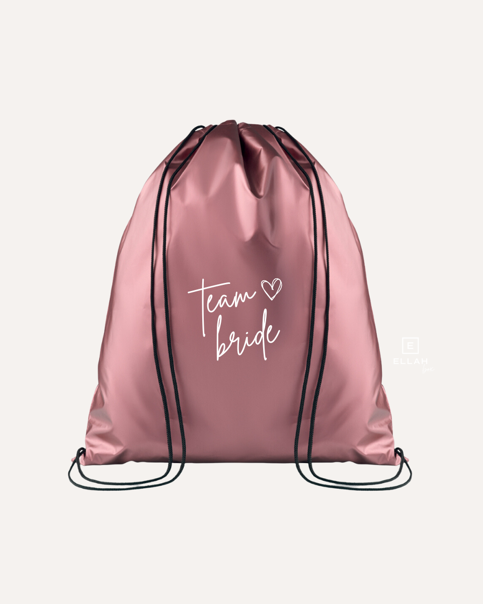 Mochila rosa metalizado | Team Bride