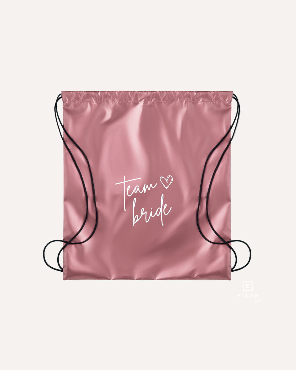Mochila rosa metalizado | Team Bride