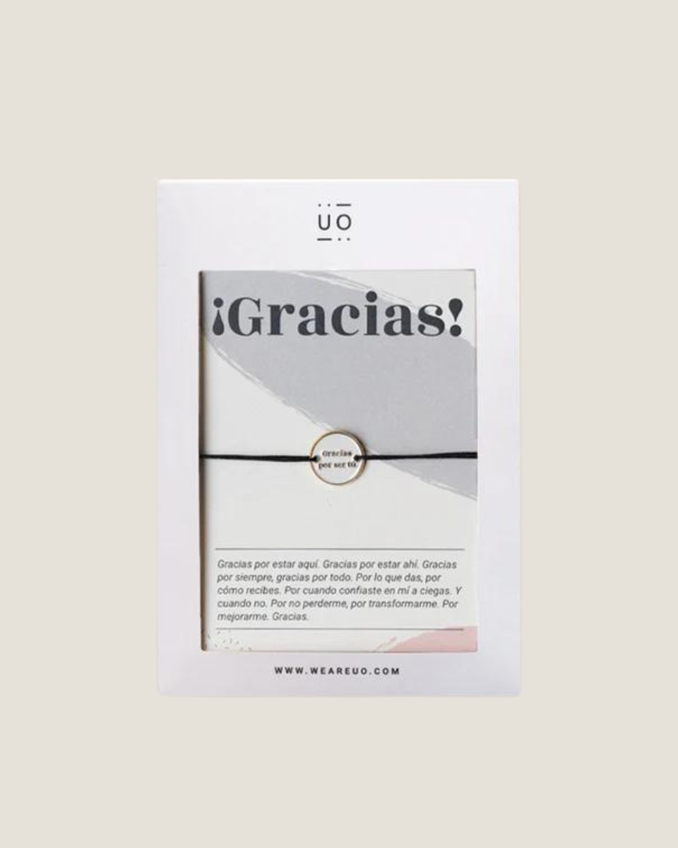 Pulsera Charm "Gracias por ser tú"