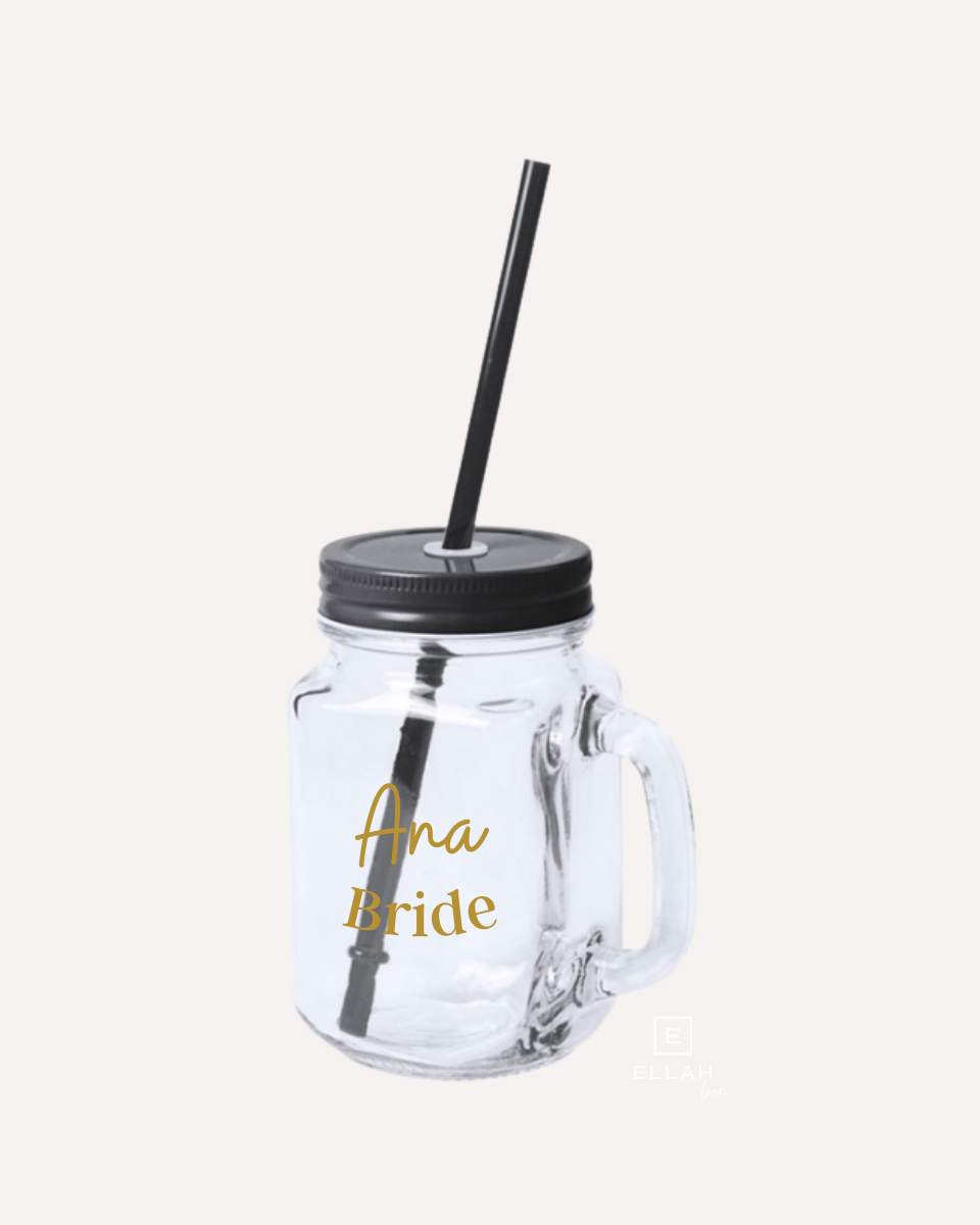 Vaso con Pajita | Bride personalizado