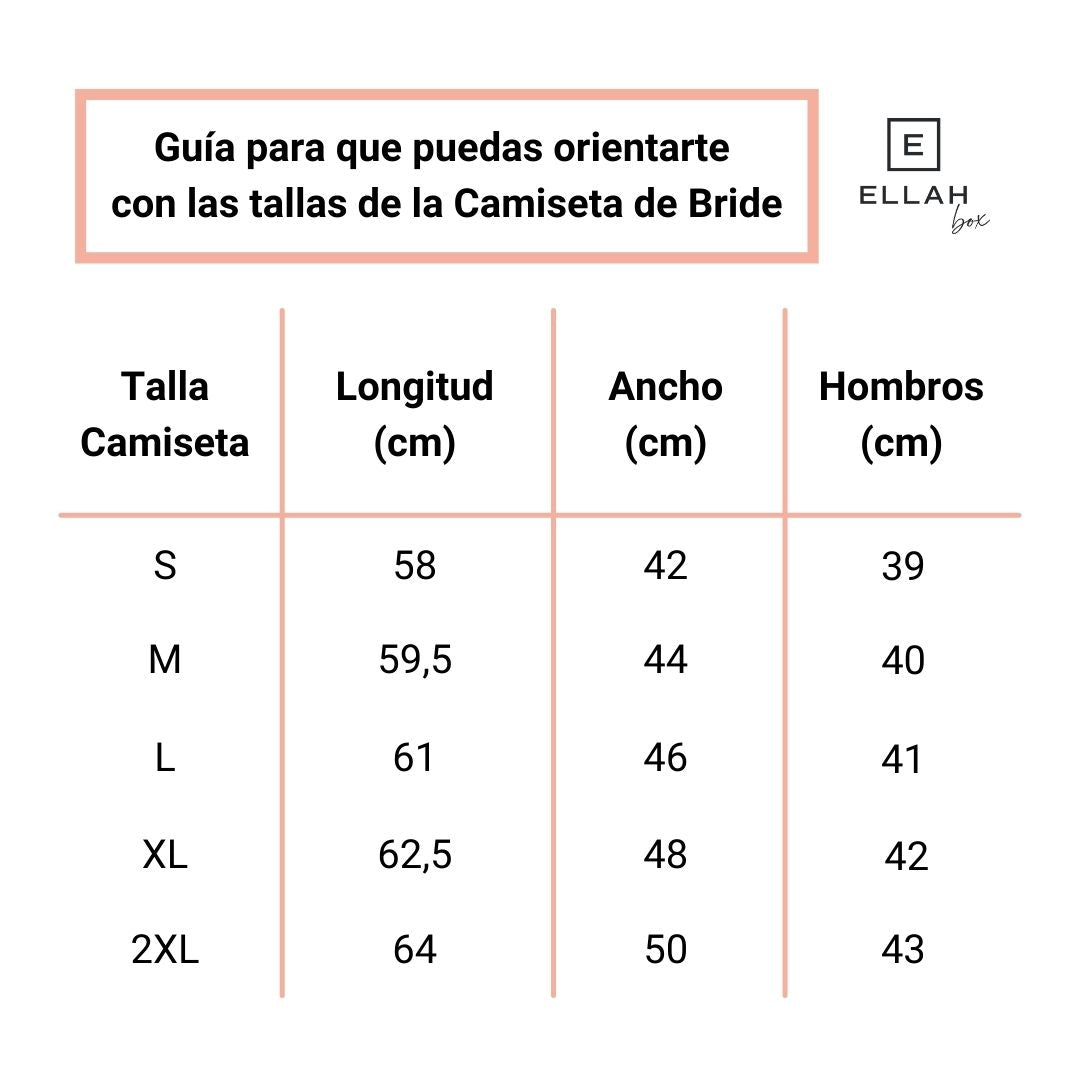 Camiseta Blanca | Bride personalizada-Ellahbox-▷【Camisetas para Despedida de Soltera】➡️ Bride-▷✅ ¿Estáis buscando el complemento perfecto para el kit de la despedida de soltera? Estas camisetas de despedida de soltera de Team en color rosa y blanco harán que os metáis en el papel y lo paséis en grande... ¡mega fiestón de team bride para la novia! Con amigas como vosotras, ¿qué más se necesita? ✅ ¡Entra en la tienda y hazte con ellas!