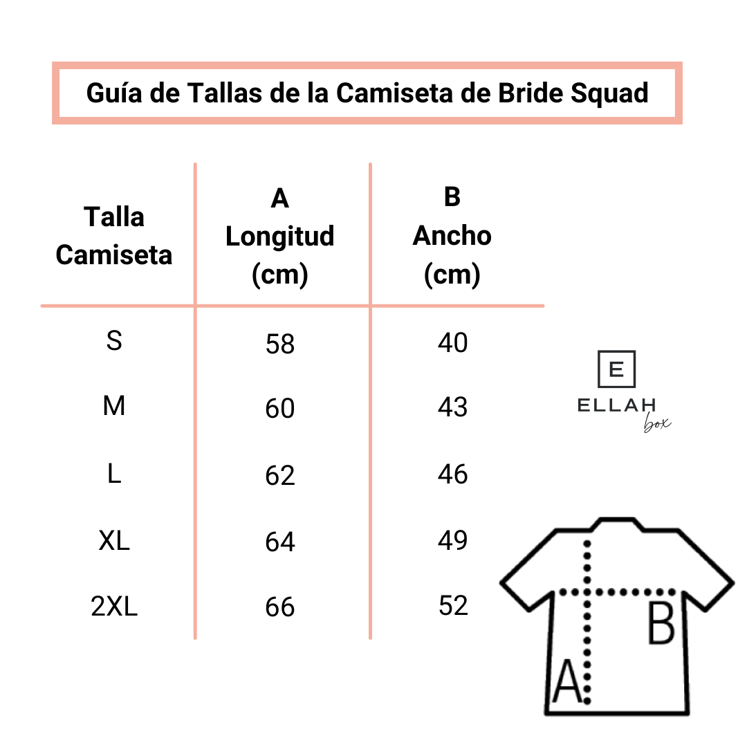 Pack de Camisetas Blancas + 1 de Regalo | Bride Squad-Ellahbox-Ellahbox