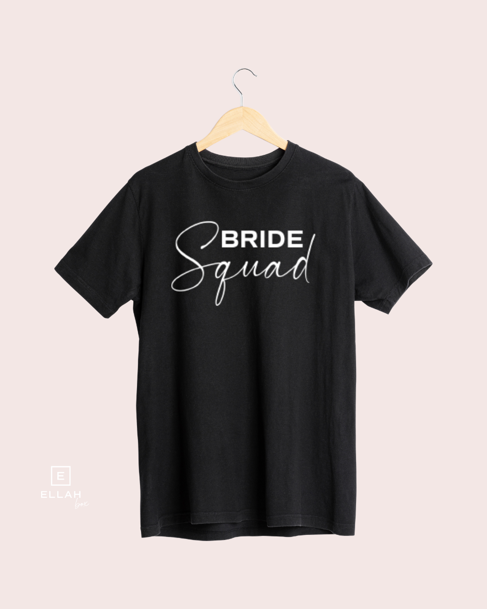 Pack de Camisetas Negras + 1 de Regalo | Bride Squad