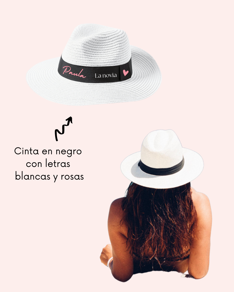 Sombrero blanco | La Novia Personalizado