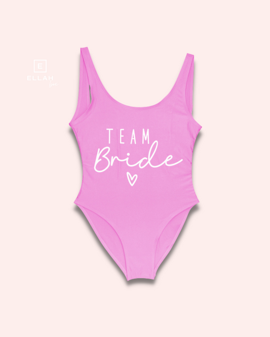 Bañador Team Bride | Color Rosa y Blanco
