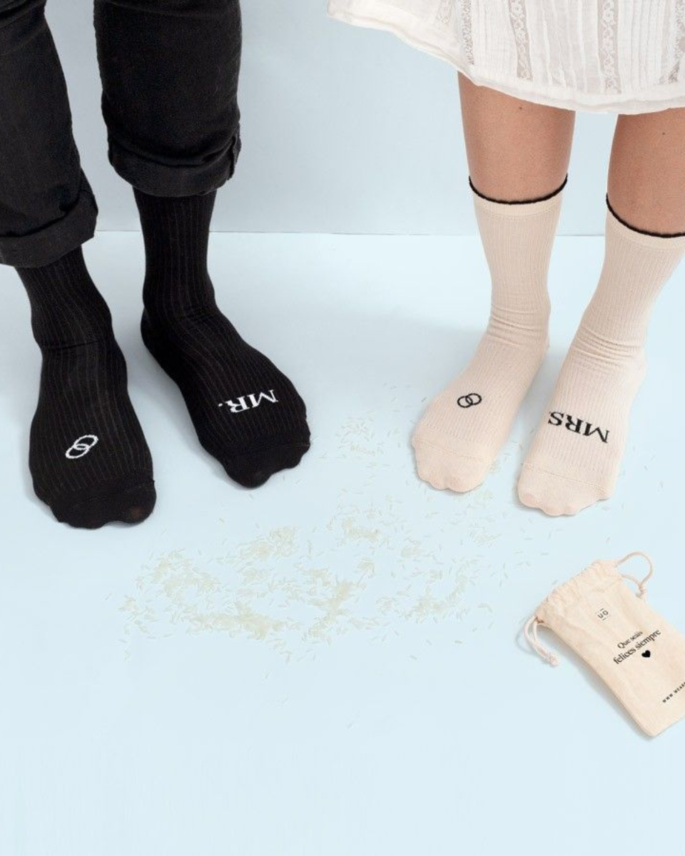 Calcetines Boda "MRS, JUST MARRIED"