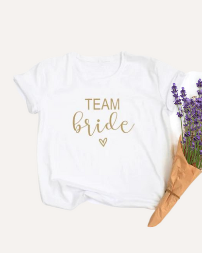 Camiseta con corazón | Team Bride