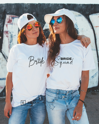 Camiseta Blanca con Letras Negras | Bride