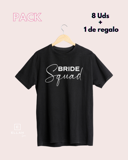 Pack de Camisetas Negras + 1 de Regalo | Bride Squad