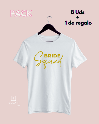 Pack de Camisetas Blancas + 1 de Regalo | Bride Squad