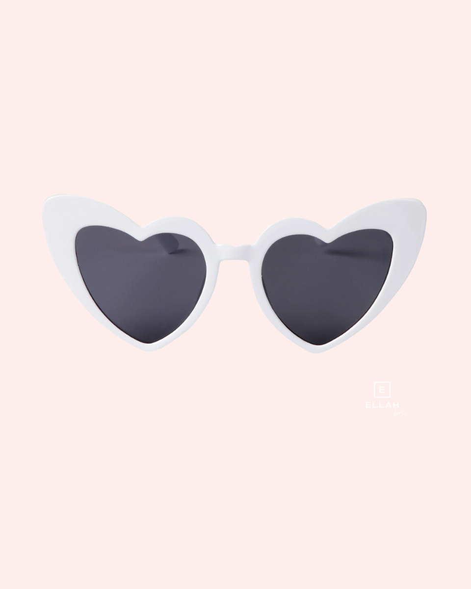 Gafas de Sol para Despedida de Soltera | Corazón Blancas