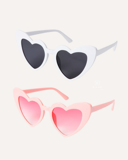 Gafas de Sol para Despedida de Soltera | Corazón Blancas