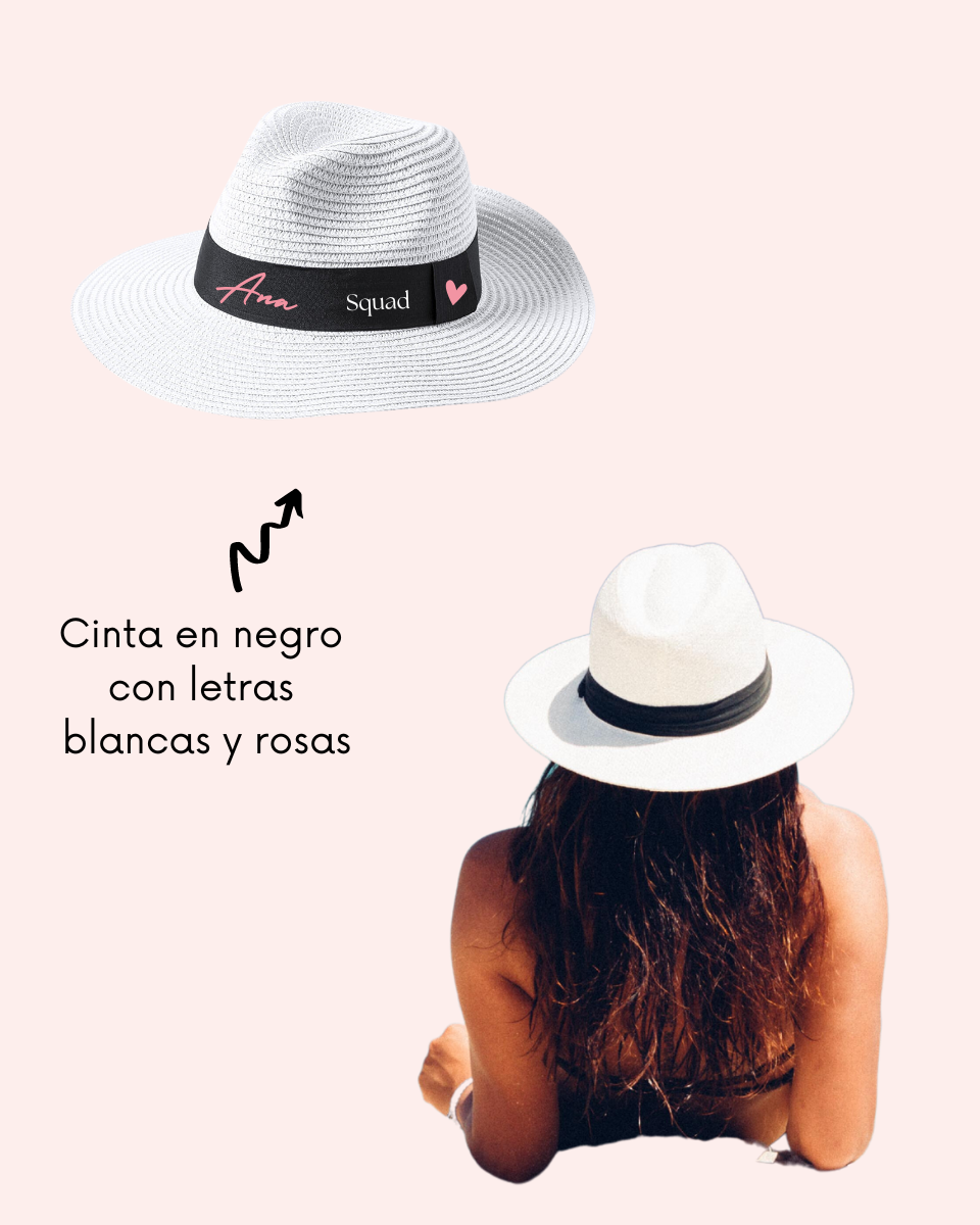Sombrero blanco | Para Amigas Personalizado